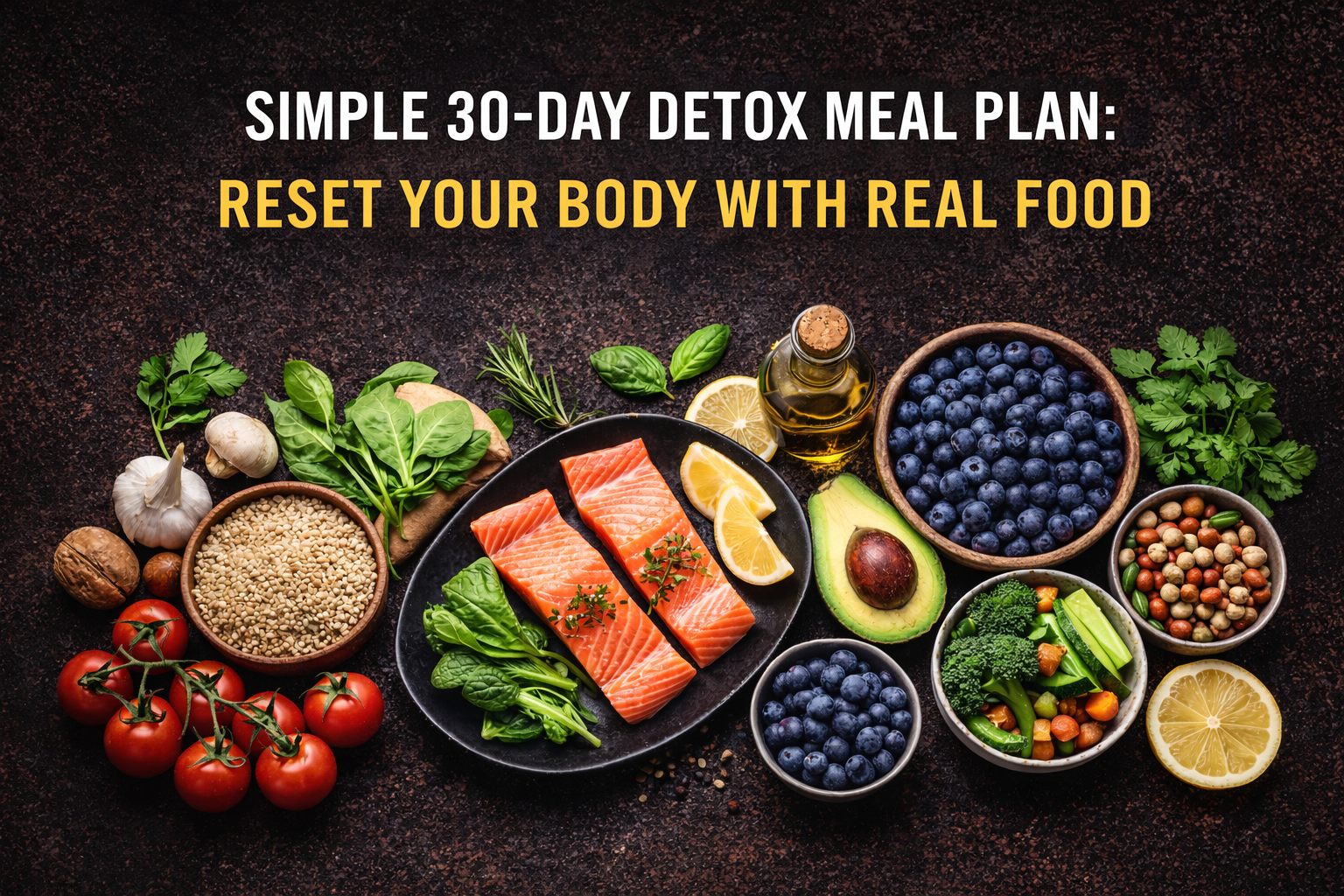 Simple 30-Day Detox Meal Plan: Reset Your Body with Real Food