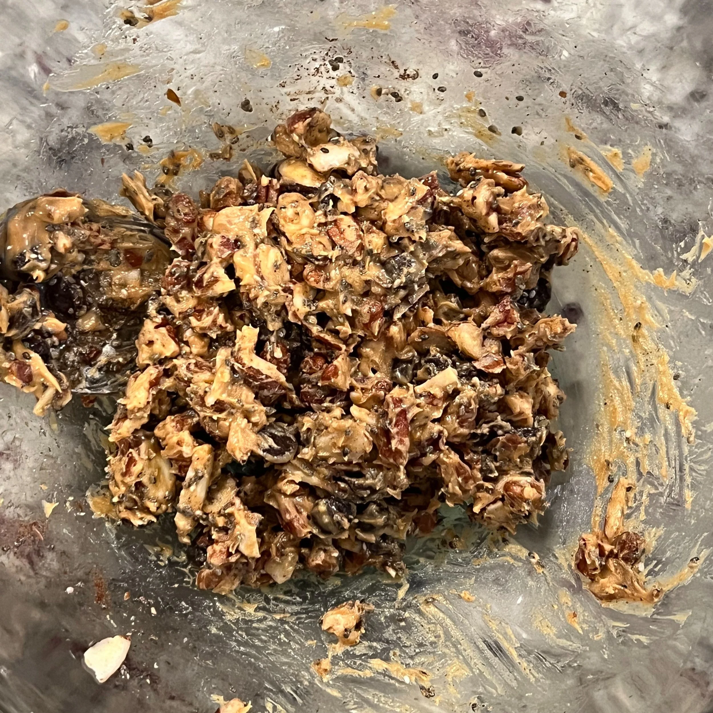 Nutty Fruit Bites dough mix