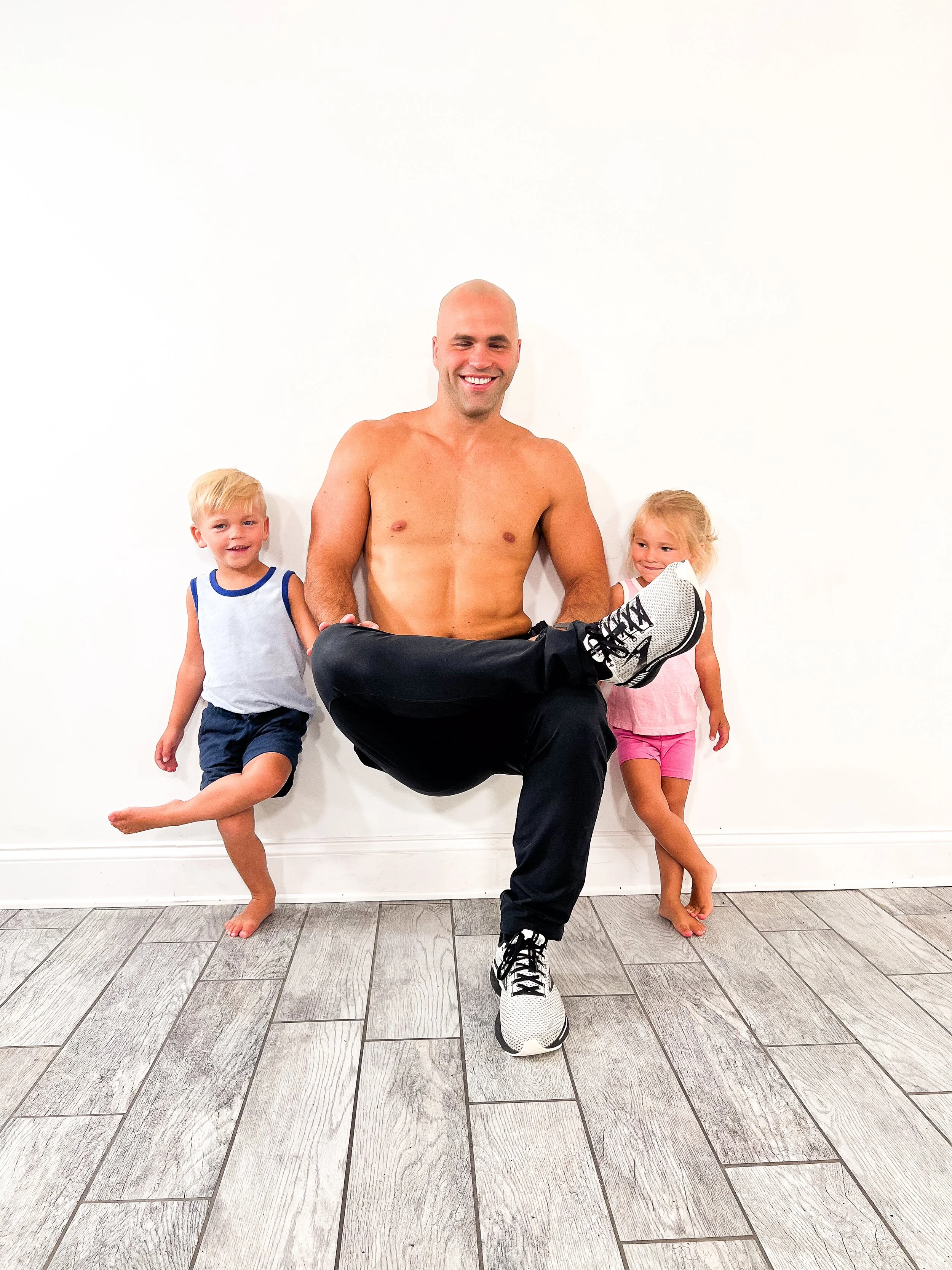 Figure four stretch for lower back and glutes