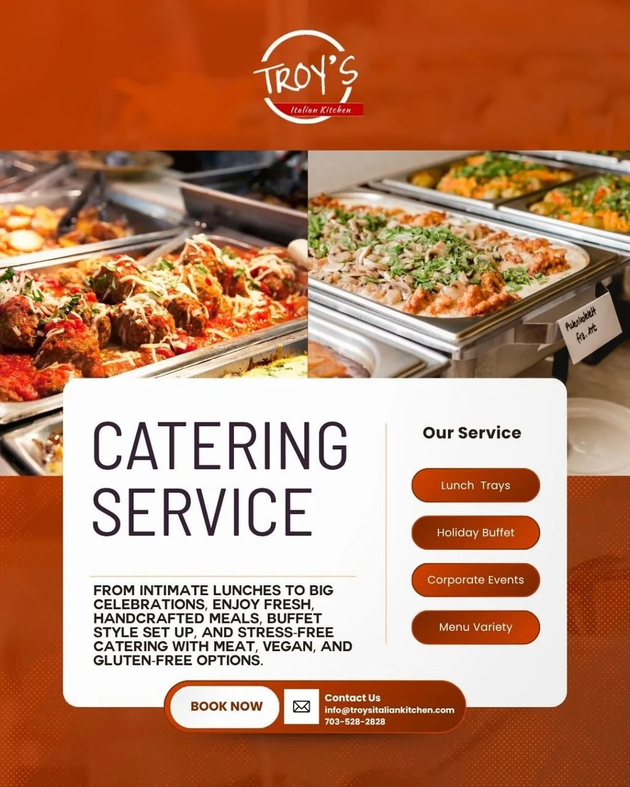 Let us handle your holiday catering!

#catering #holiday #holidayparty #officeparty #pastacatering #washingtondc #virginia #maryland