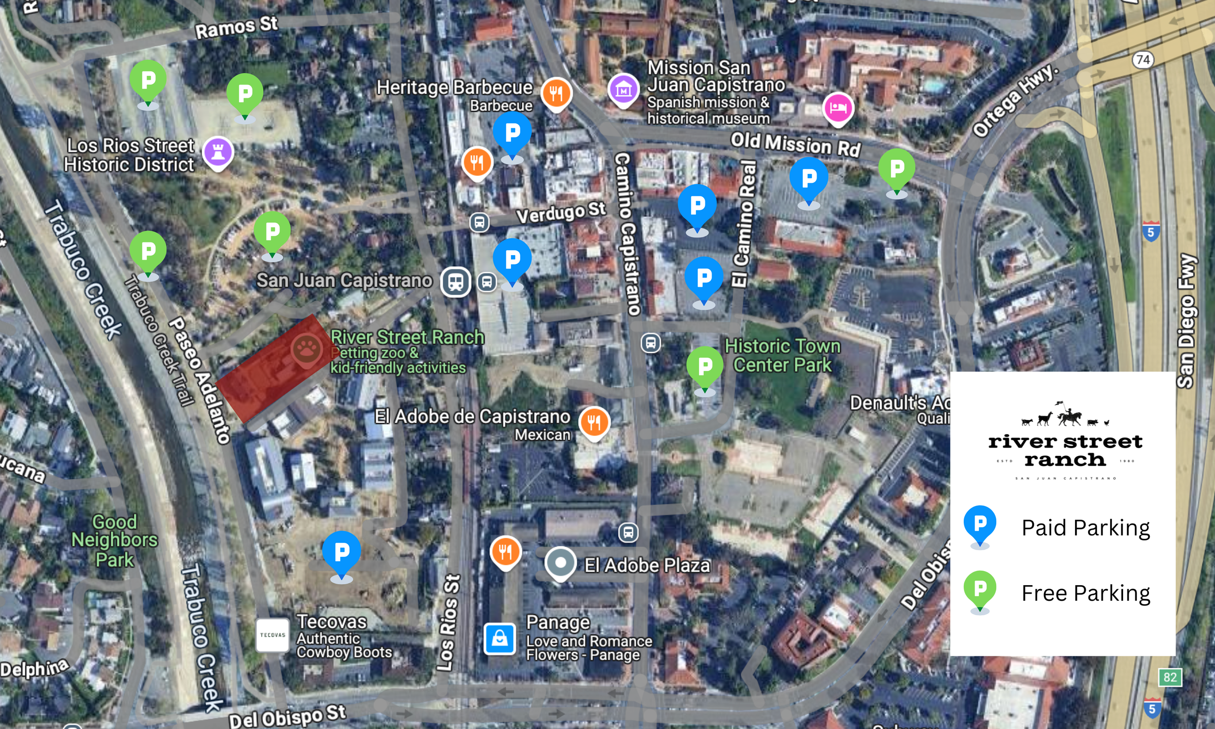Parking Map — River Street Ranch