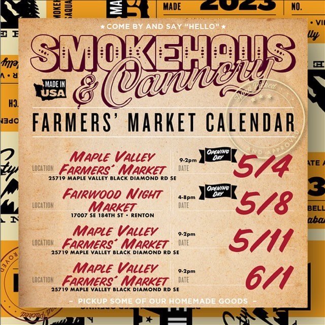 We&rsquo;re pumped for the market season to begin! Come find us and say hello. 
.
.
#styksmokehaus #stykhaus #supportsmallbusiness #youcanonlyeatsomuchtoast