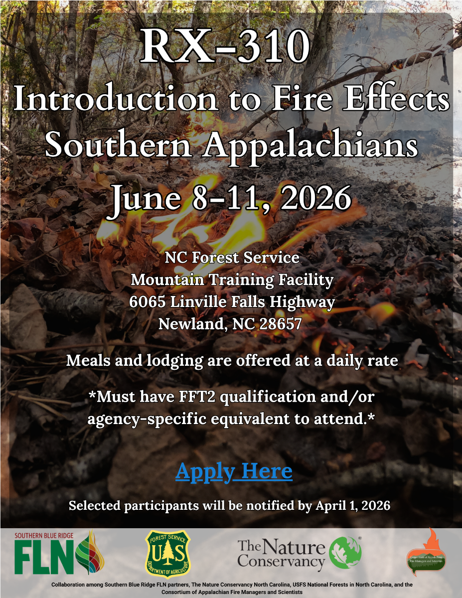 RX-310: Introduction to Fire Effects - Southern Appalachians