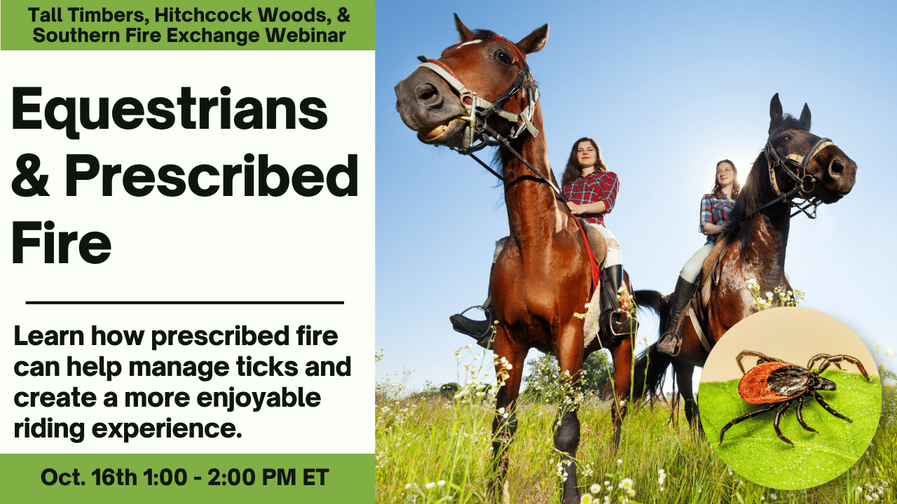 SFE Webinar: Equestrians and Prescribed Fire