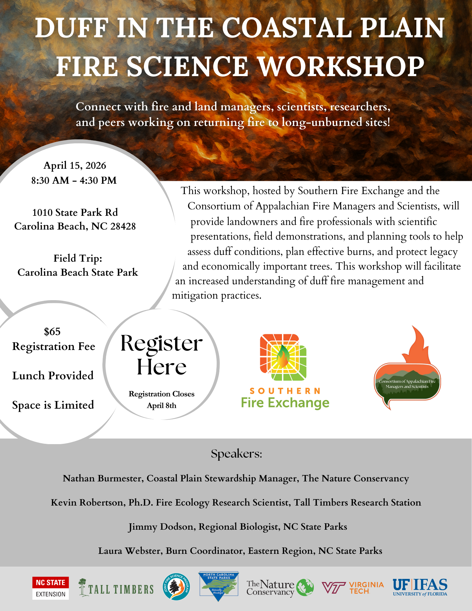 Duff in the Coastal Plain Fire Science Workshop