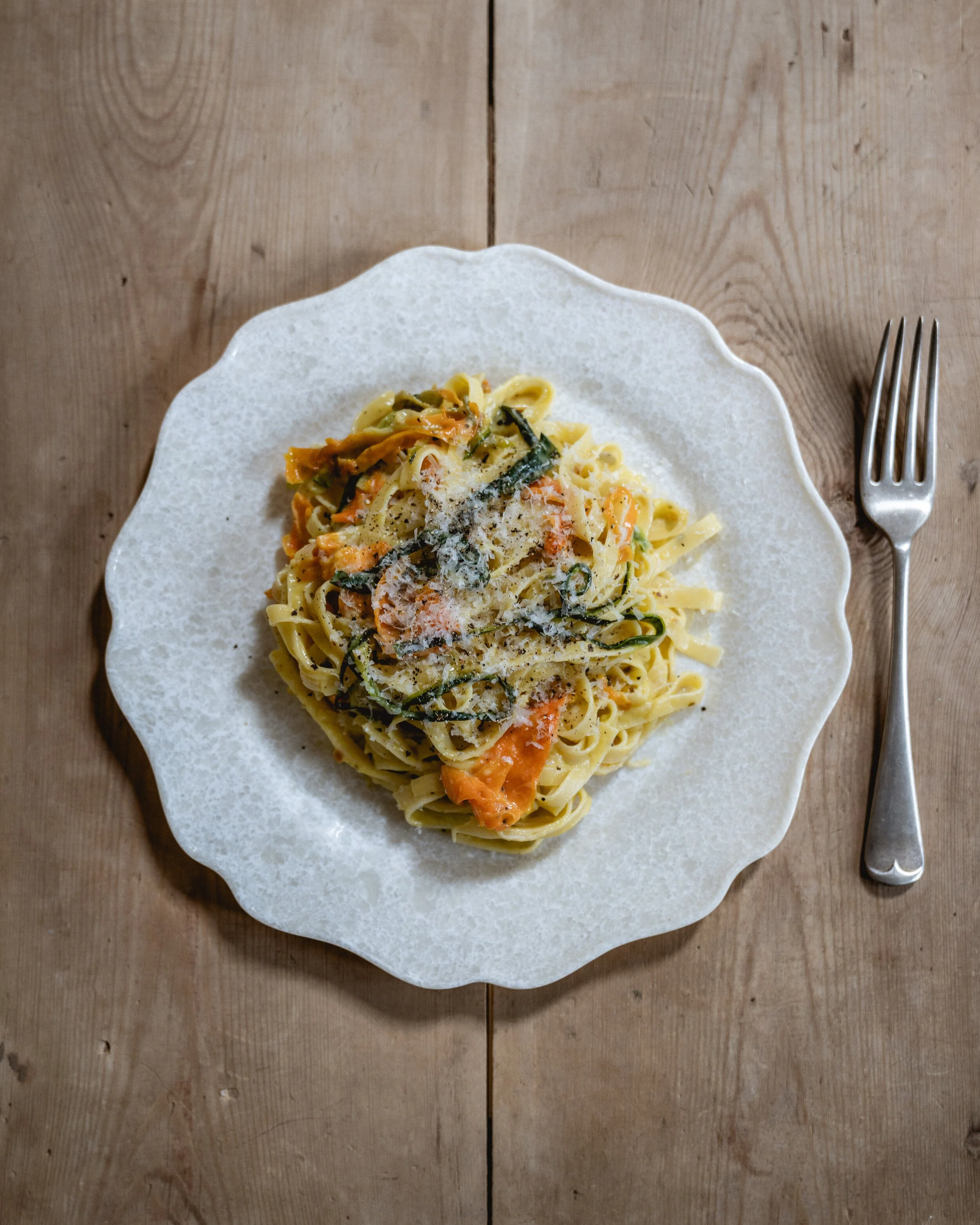 Carrot Courgette Carbonara
