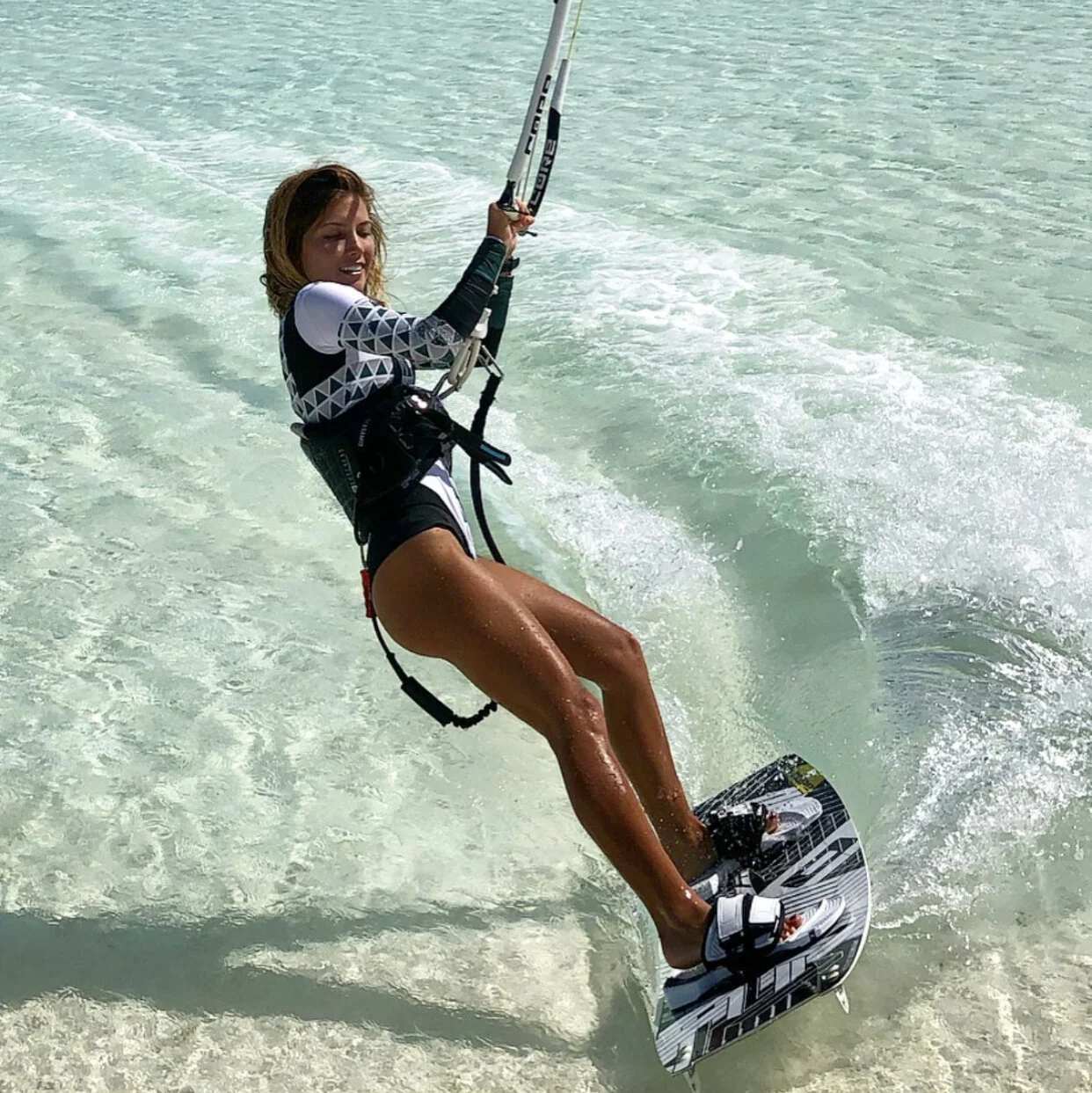 Vrinda Hamal en Los Roques, foto tomada de su Instagram.