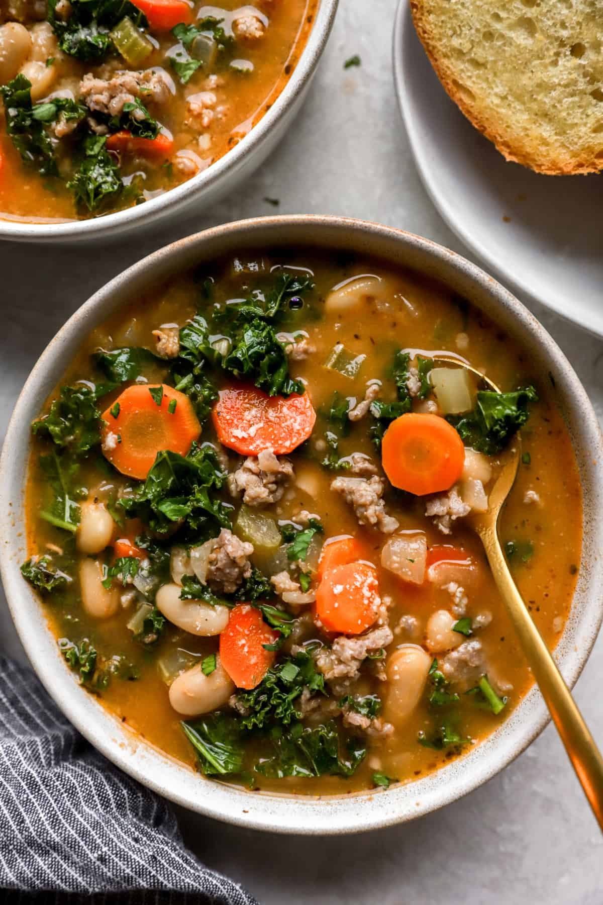 Tuscan Soup With Turkey Sausage