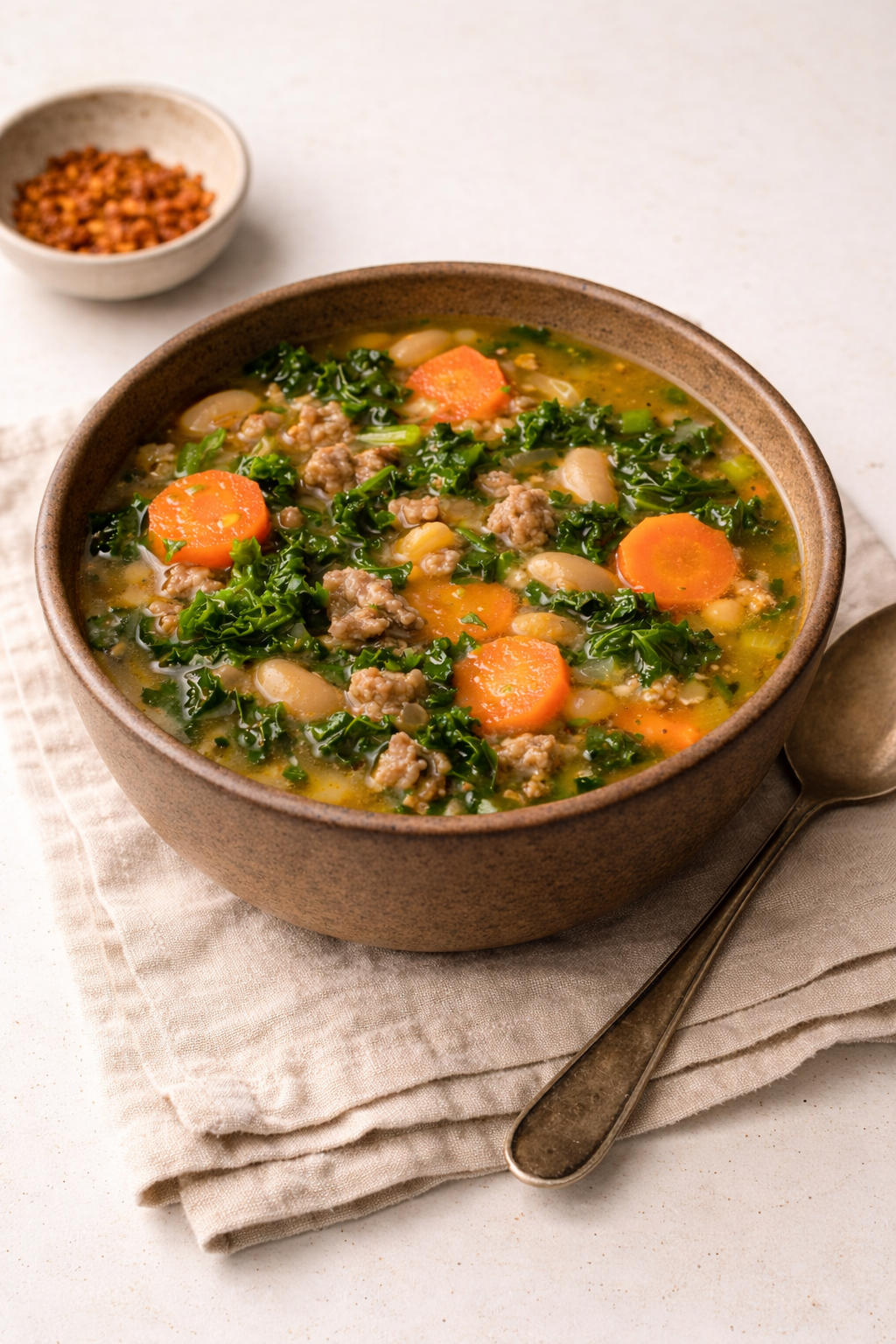 Tuscan Soup With Turkey Sausage