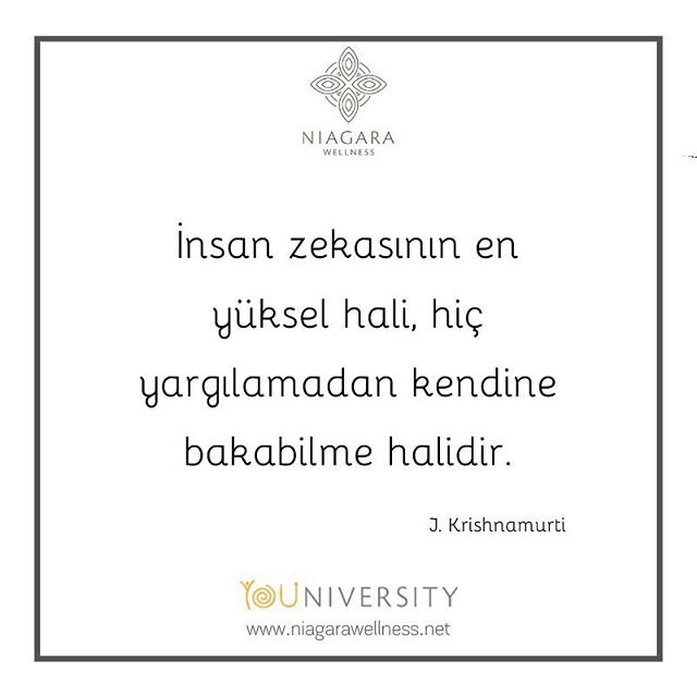 &ldquo;The highest form of human intelligence is the ability to view oneself without judgment.&rdquo; ✏️
.
.
.

#niagarawellness #youniversity #loveyourself #freeyourself #knowyourself #meditation #mindfulness #mindfulnessquotes #quotes #body #mind #