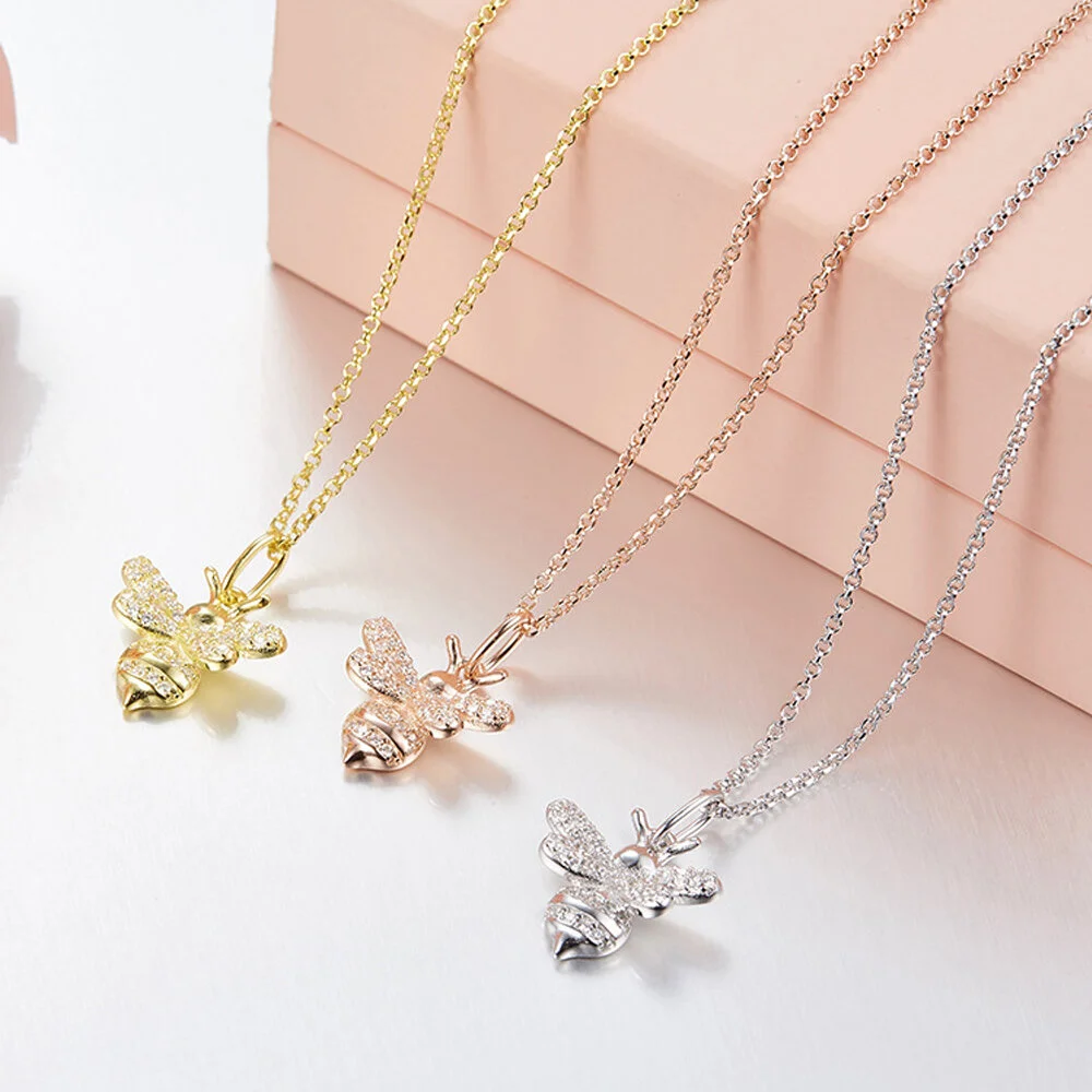 Rose Gold Bee Necklace — Beeutiful 