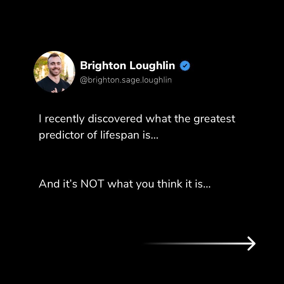 Who would&rsquo;ve thought&hellip;

That the greatest predictor of lifespan would be lung capacity.

It&rsquo;s almost like breathing is the most foundational part of our health 🤔

But you weren&rsquo;t taught how to breathe or how to use your breat