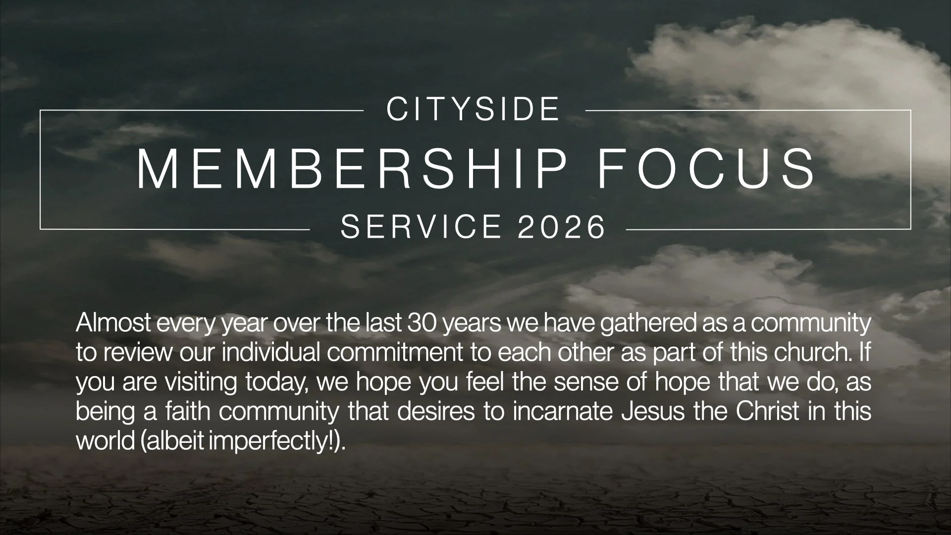 Cityside Membership Liturgies