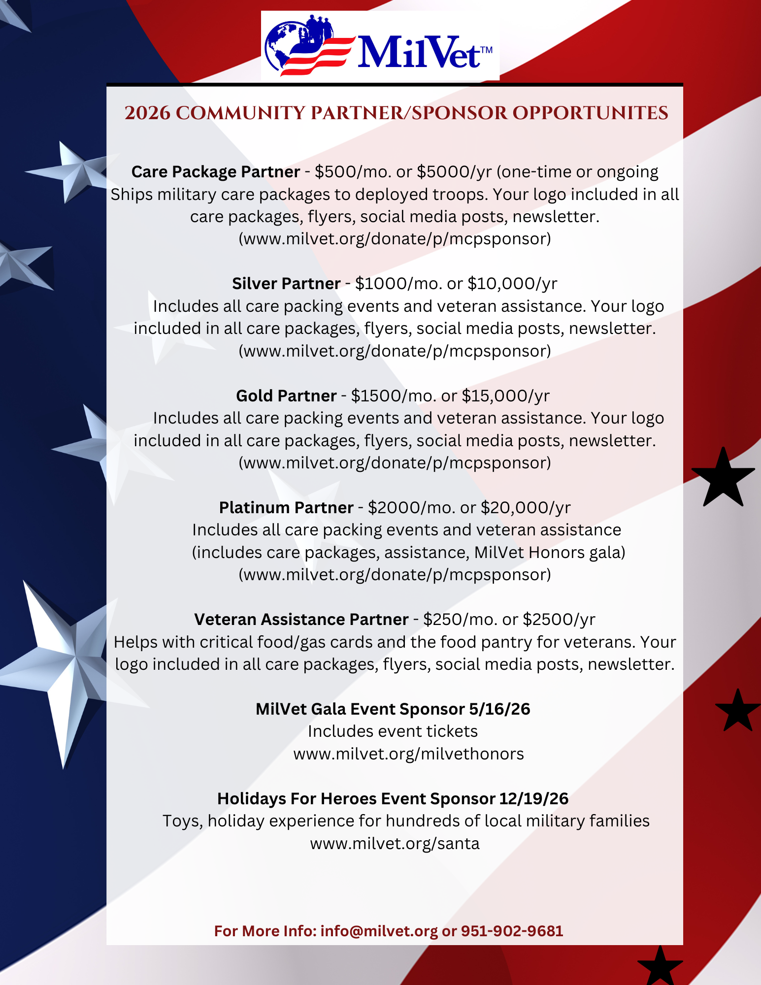 Care Package Sponsor