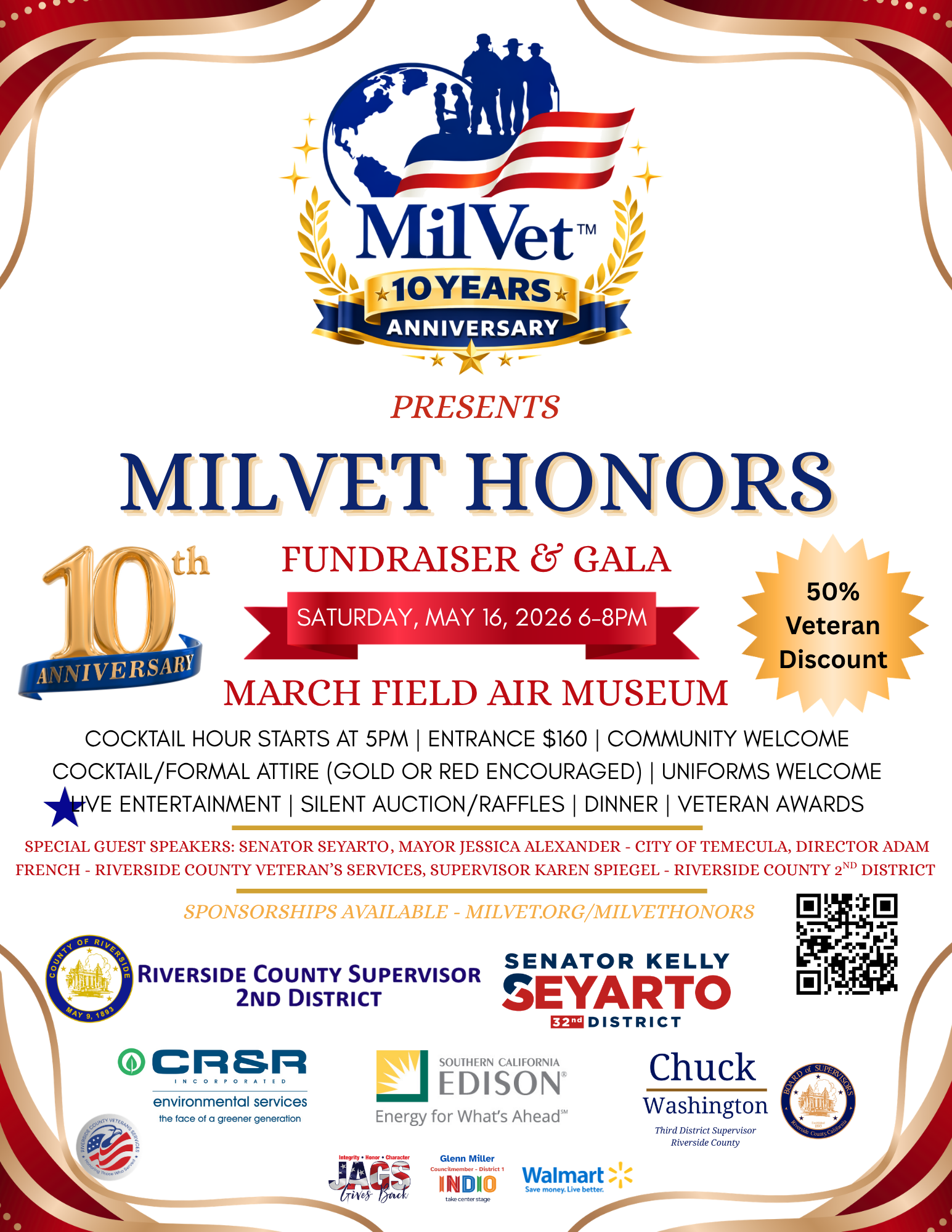 MilVet Honors Tickets