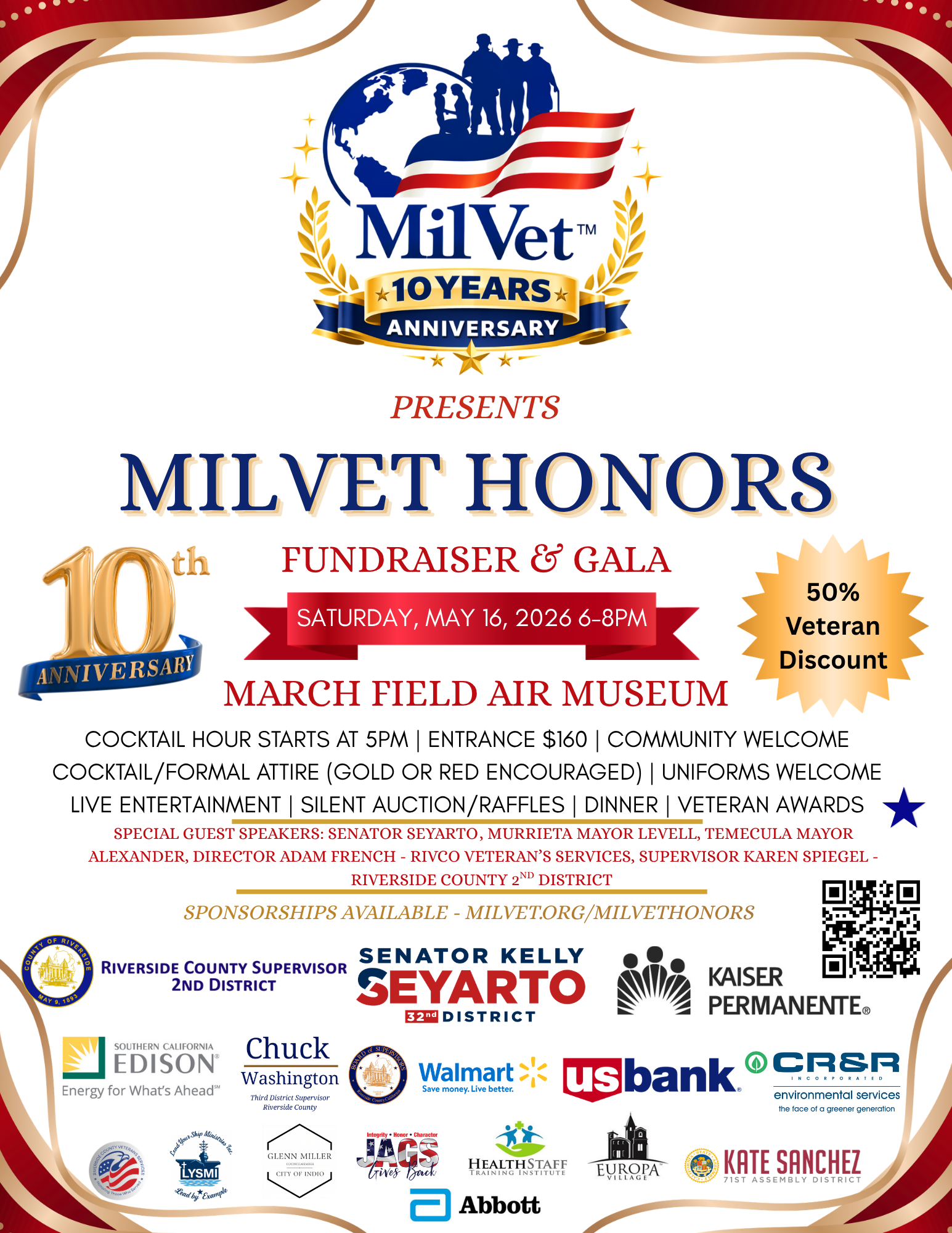 MilVet Honors Tickets