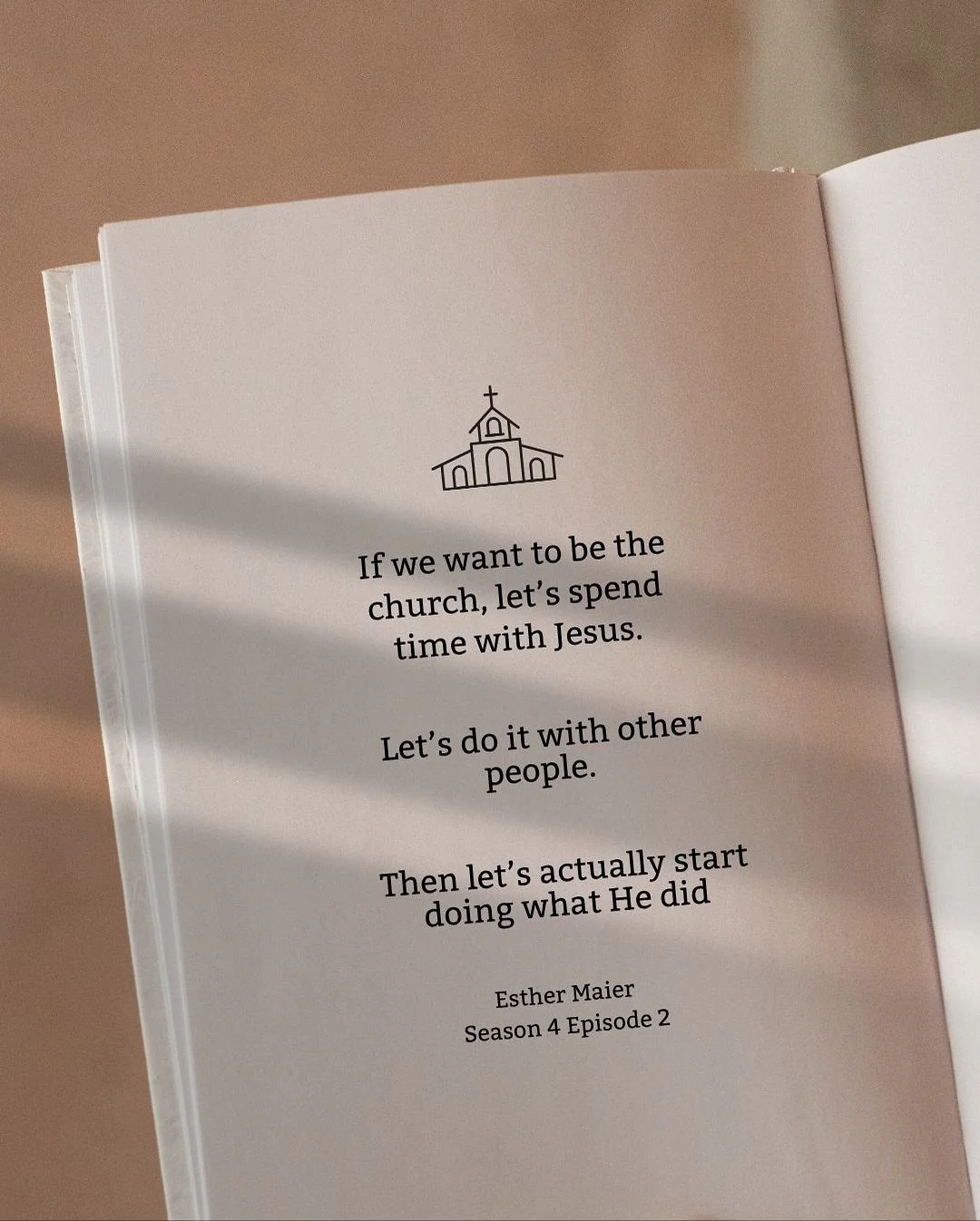 Church isn’t a building — it’s a people on mission with Jesus.”
That’s just one of the many reminders from this week’s Between the Pages episode with Esther Maier. 💭
We talked about what happens when “churc