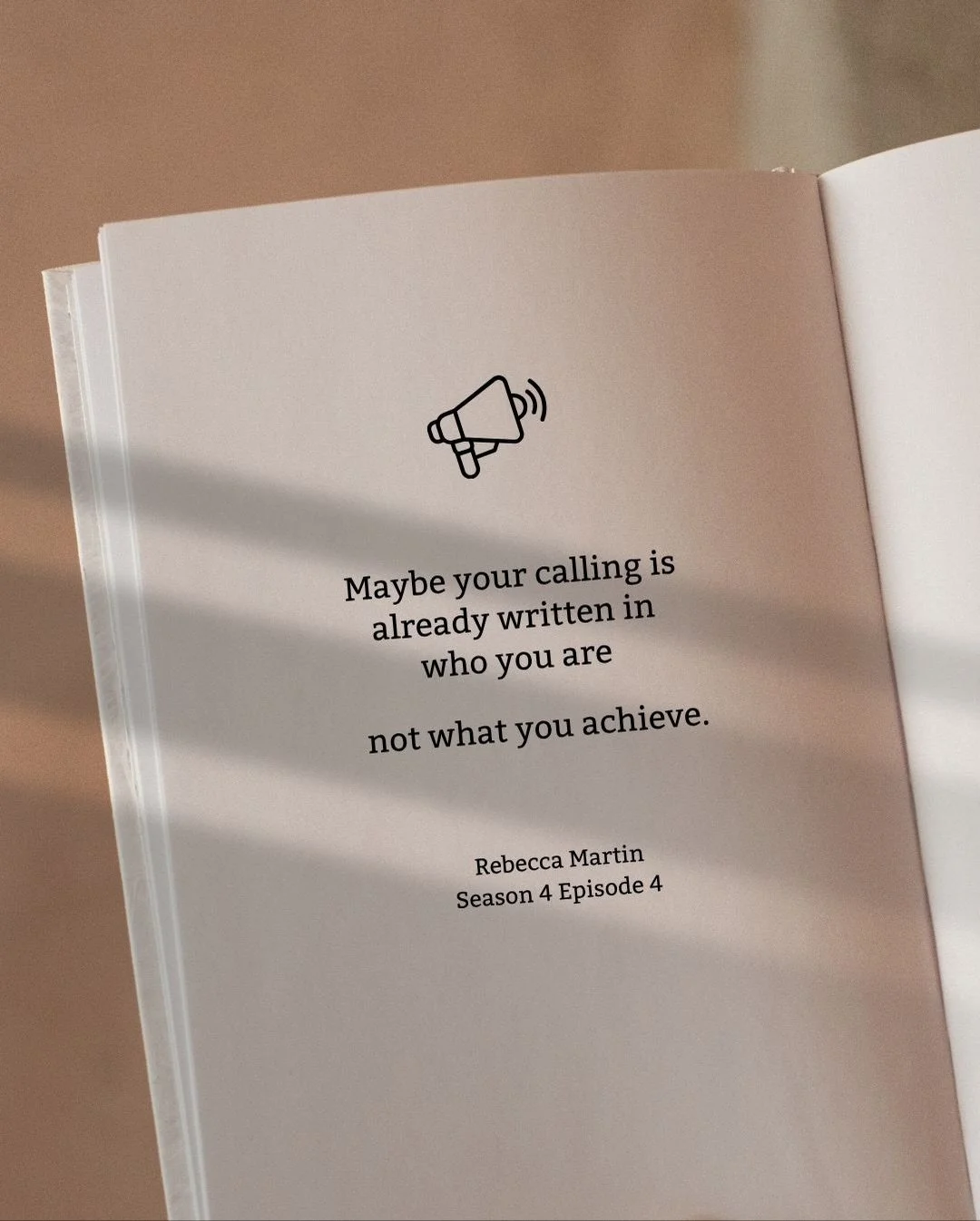 Pulling a few of our favorite quotes from this week&rsquo;s episode on calling&hellip;

✨ &ldquo;Calling isn&rsquo;t something you chase. It&rsquo;s something God grows in you.&rdquo;
✨ &ldquo;Identity comes before purpose. Before God calls you to an