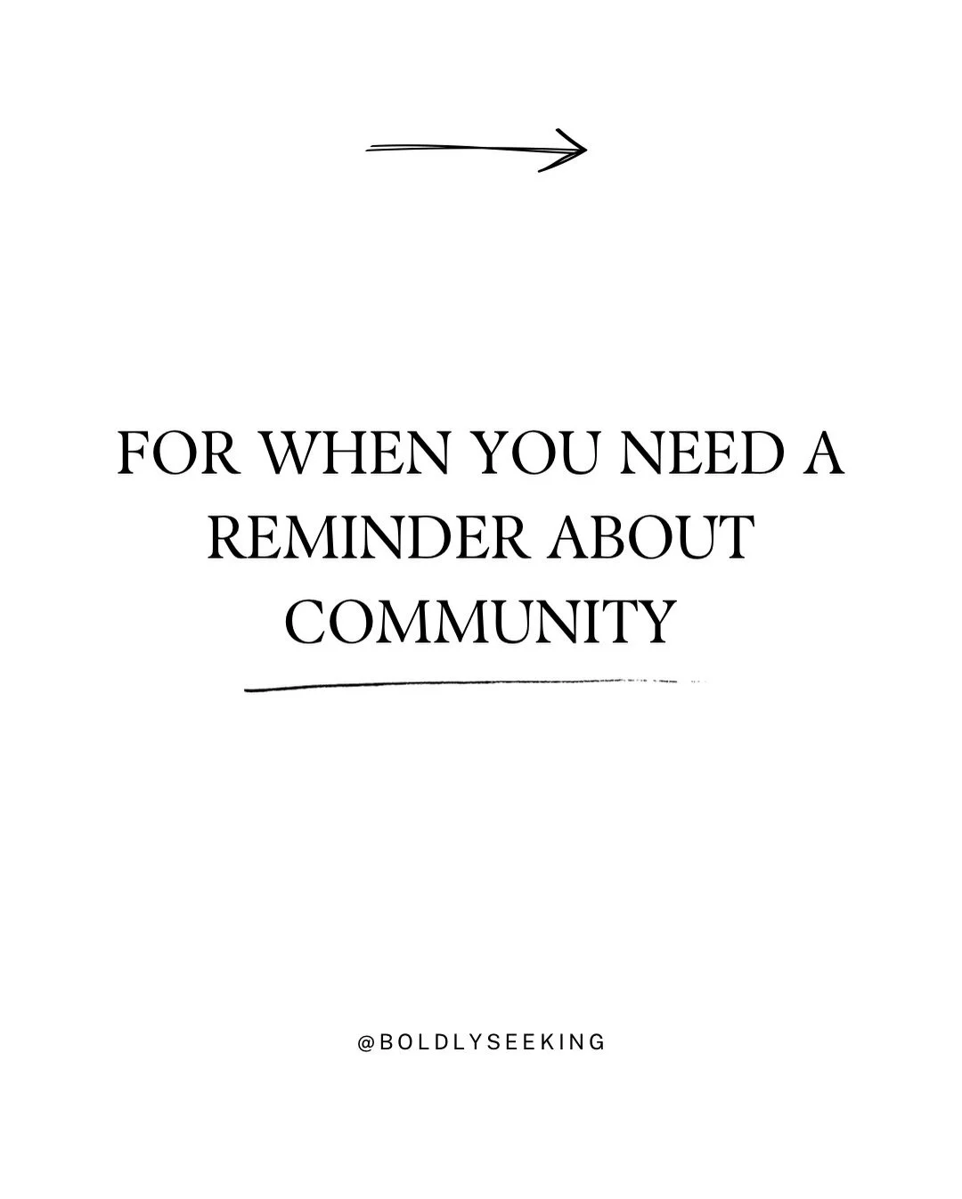 Some of our favorite reminders as we reflect on community and our recent episode on the podcast 🎙️ 

Make sure to check out &ldquo;Rebuilding Biblical Community in a Busy, Broken World&rdquo; listen or watch on Spotify, Apple, and Youtube! 

#christ