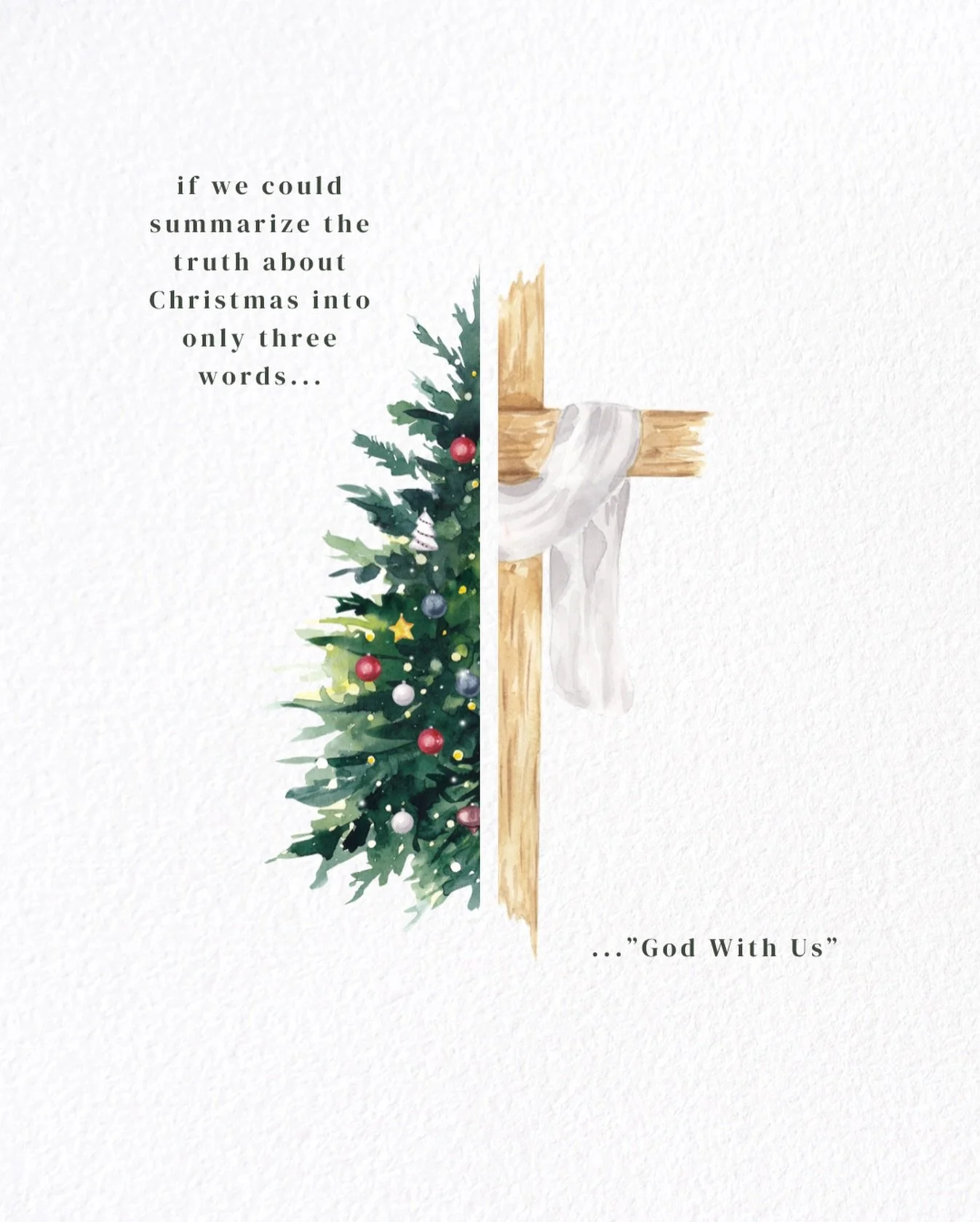 The manger was never the end of the story
it was the beginning of God stepping fully into our world.

Christmas doesn&rsquo;t just mark His arrival,
it reveals His intention: to dwell with us, walk with us, and ultimately redeem us.
From the first br