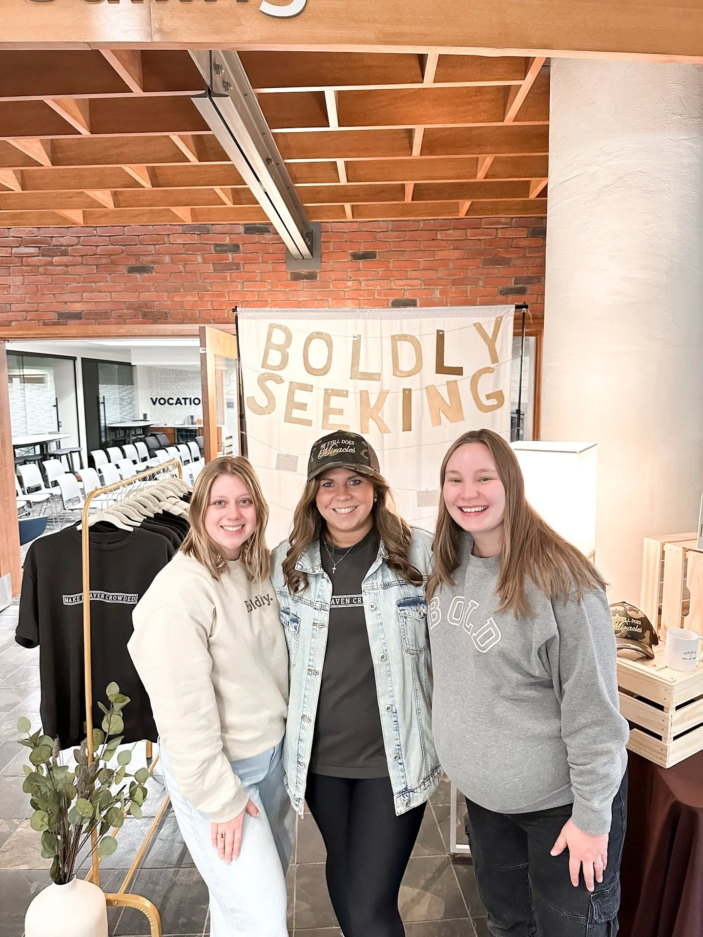 New here from Called Conference? Welcome to Boldly Seeking 🤍

If you haven&rsquo;t visited our booth yet, come say hi, meet the team, shop a little, and enter our giveaway happening this weekend!

While you&rsquo;re there, pop into the studio right 
