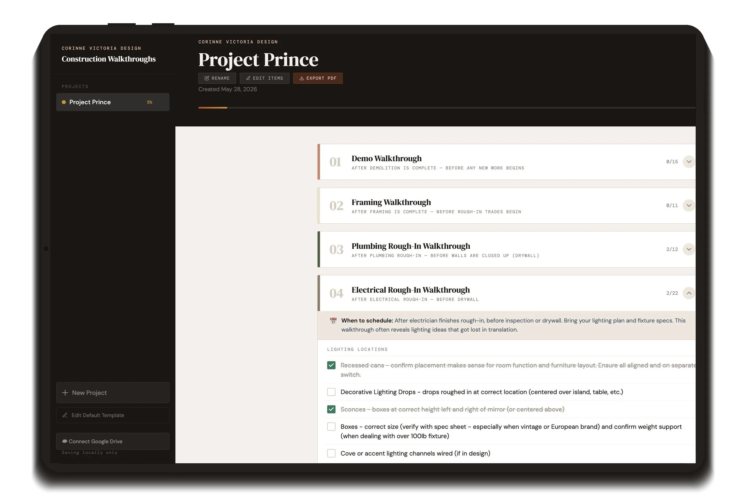 Site Visit Checklist