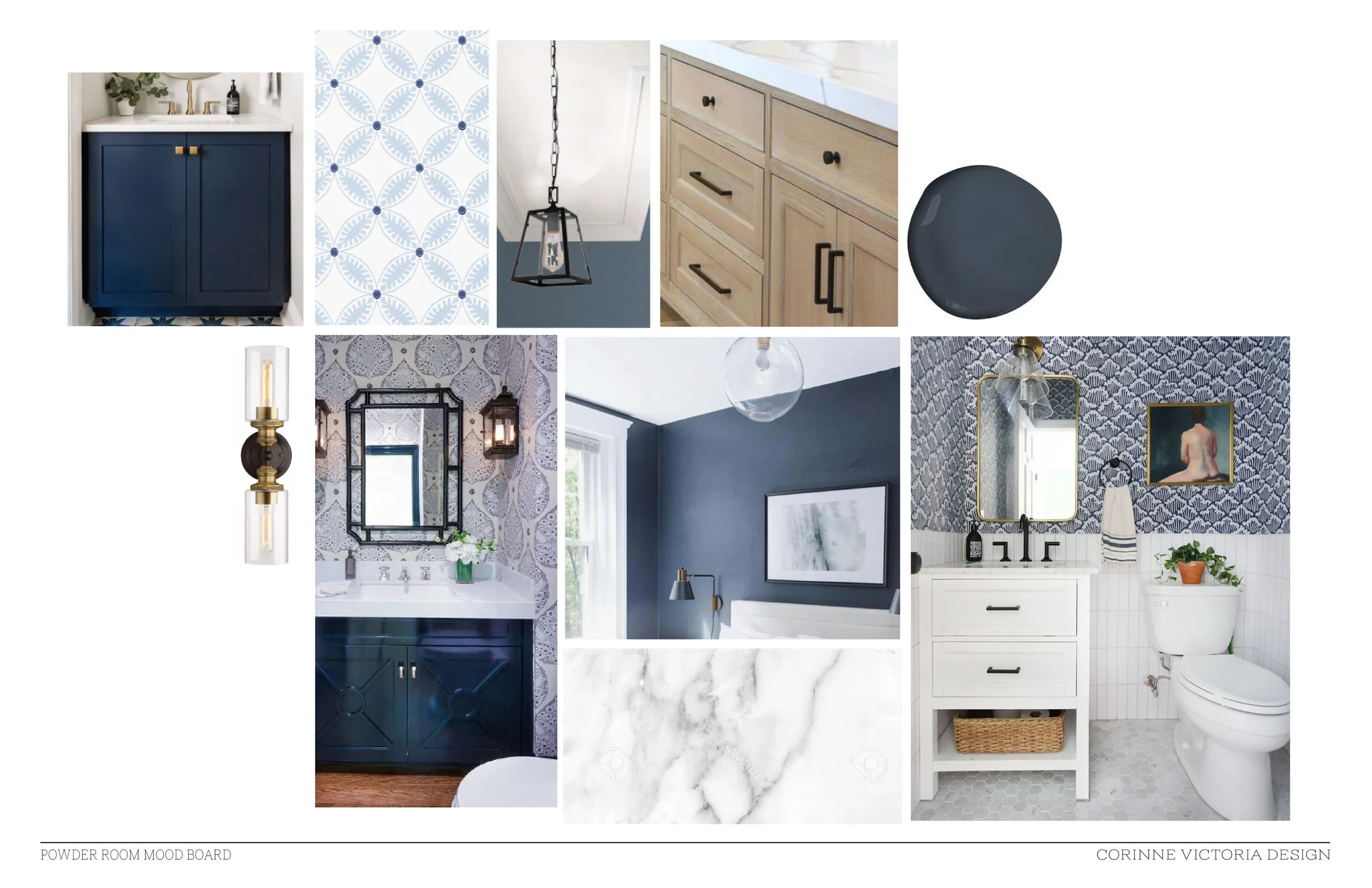 POWDER ROOM VISION BOARD