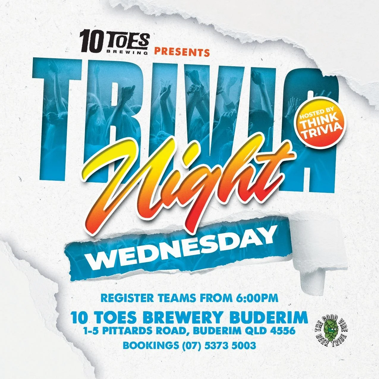 10 Toes Brewery Buderim Trivia Night