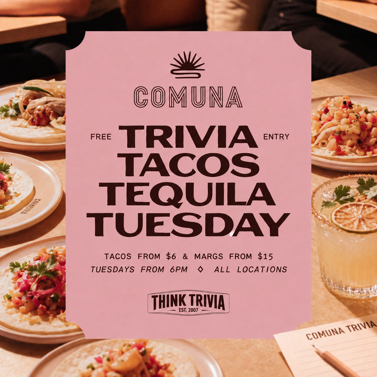 Comuna Newstead Trivia Night