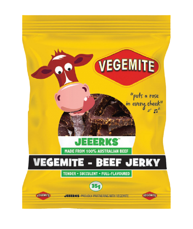 Jeeerks Vegemite Beef Jerky