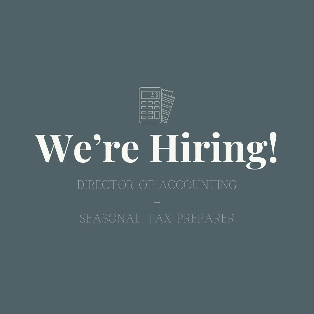 We&rsquo;re hiring not one, but two positions at Knies &amp; Co!

☝️Director of Accounting: This position will be responsible for leading our bookkeeping + full-service accounting delivery team, with roughly half being people management and half hand