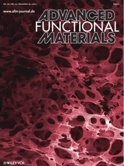 Paper by Oliver Mahony to feature on the front cover of Advanced Functional Materials
