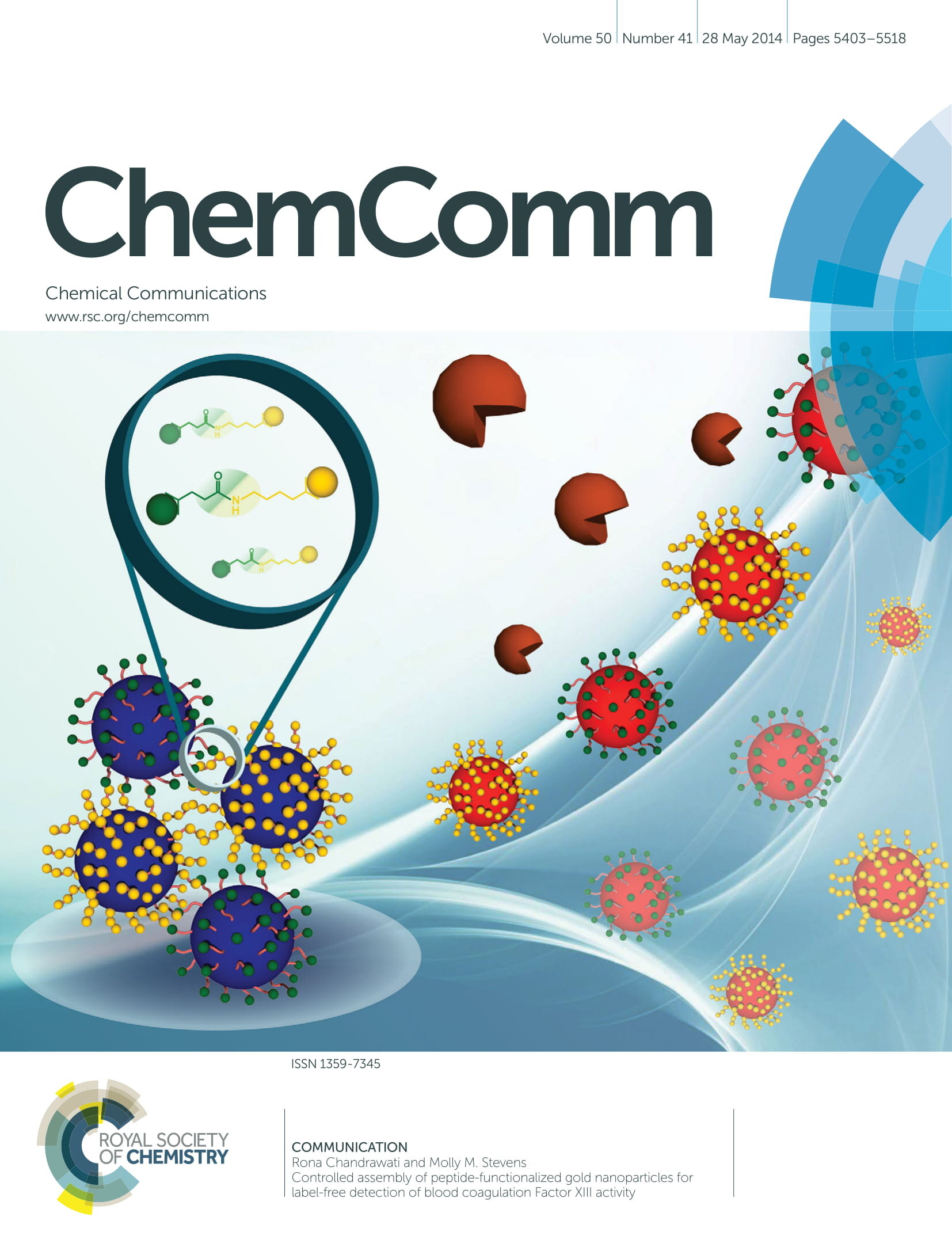 Controlled assembly of peptide-functionalized gold nanoparticles for label-free detection of blood coagulation Factor XIII activity (2014)