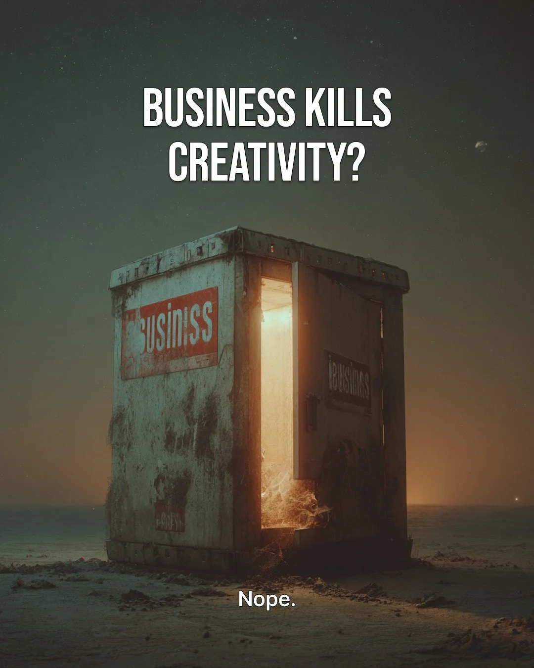 Does business kill creativity? 🚫
Many designers think so&mdash;but the truth is the opposite.

💡 Creativity doesn&rsquo;t die in business. It dies in a vacuum.
When design connects with business, constraints spark better ideas and amplify impact.

