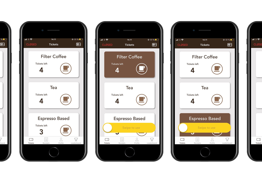 Café Analog App Design — Portfolio W. Ilsøe