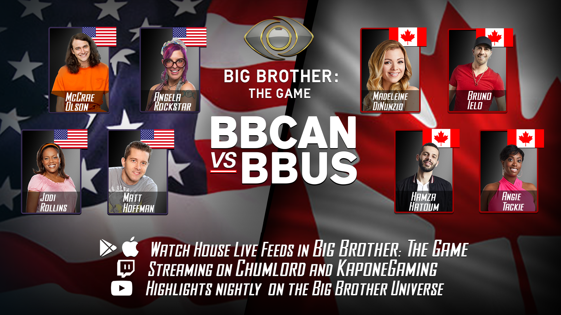 Bbus V Bbcan Big Brother The Game