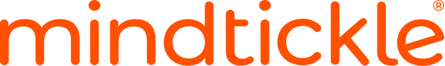 The color orange with the word 'mindtickle' in lowercase letters