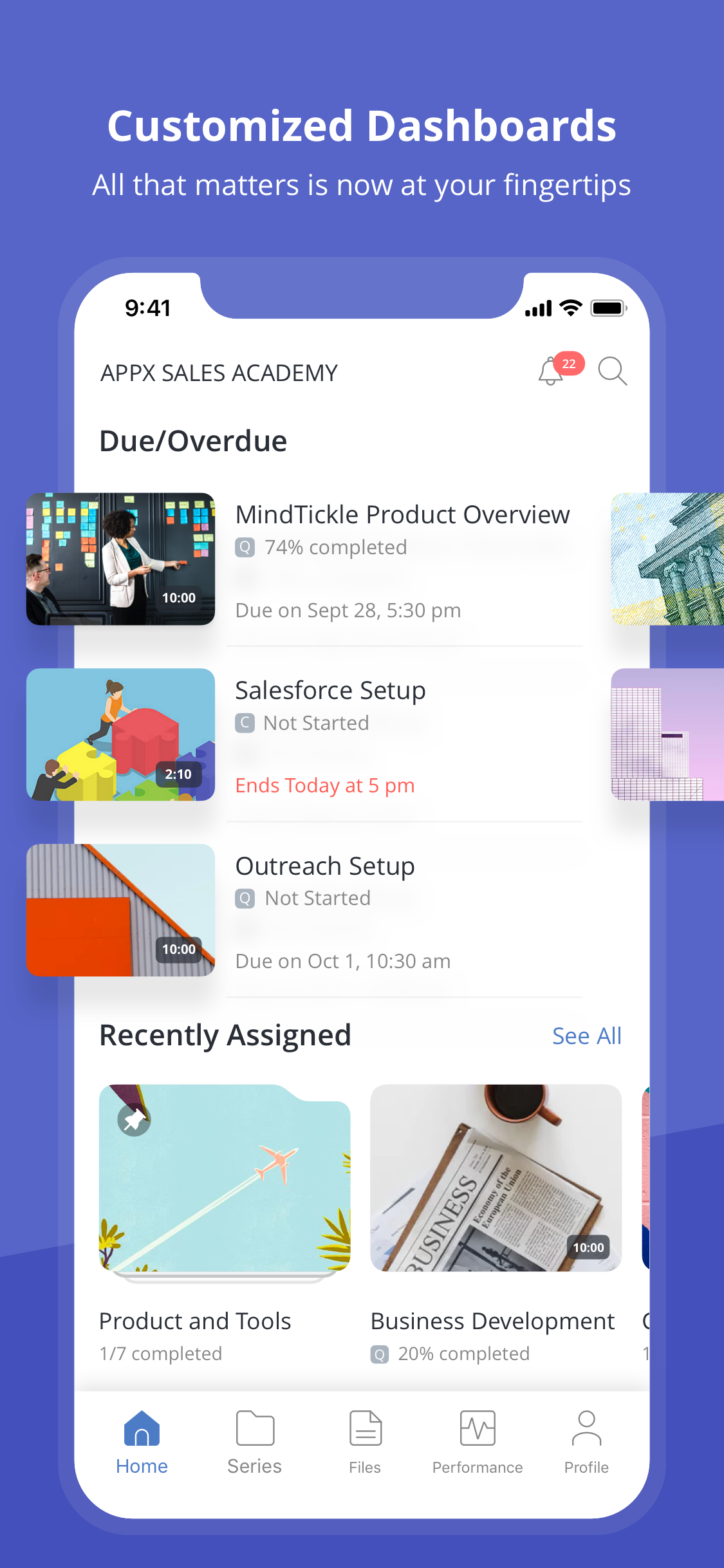 Mindtickle App Store images