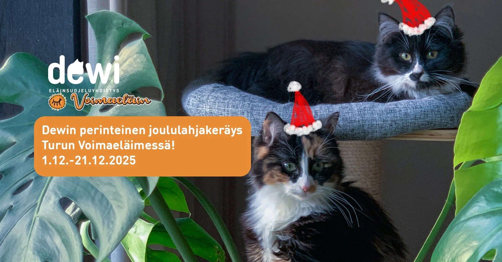 Joululahjakeräys ja myyntipöytä Turun Voimaeläimessä