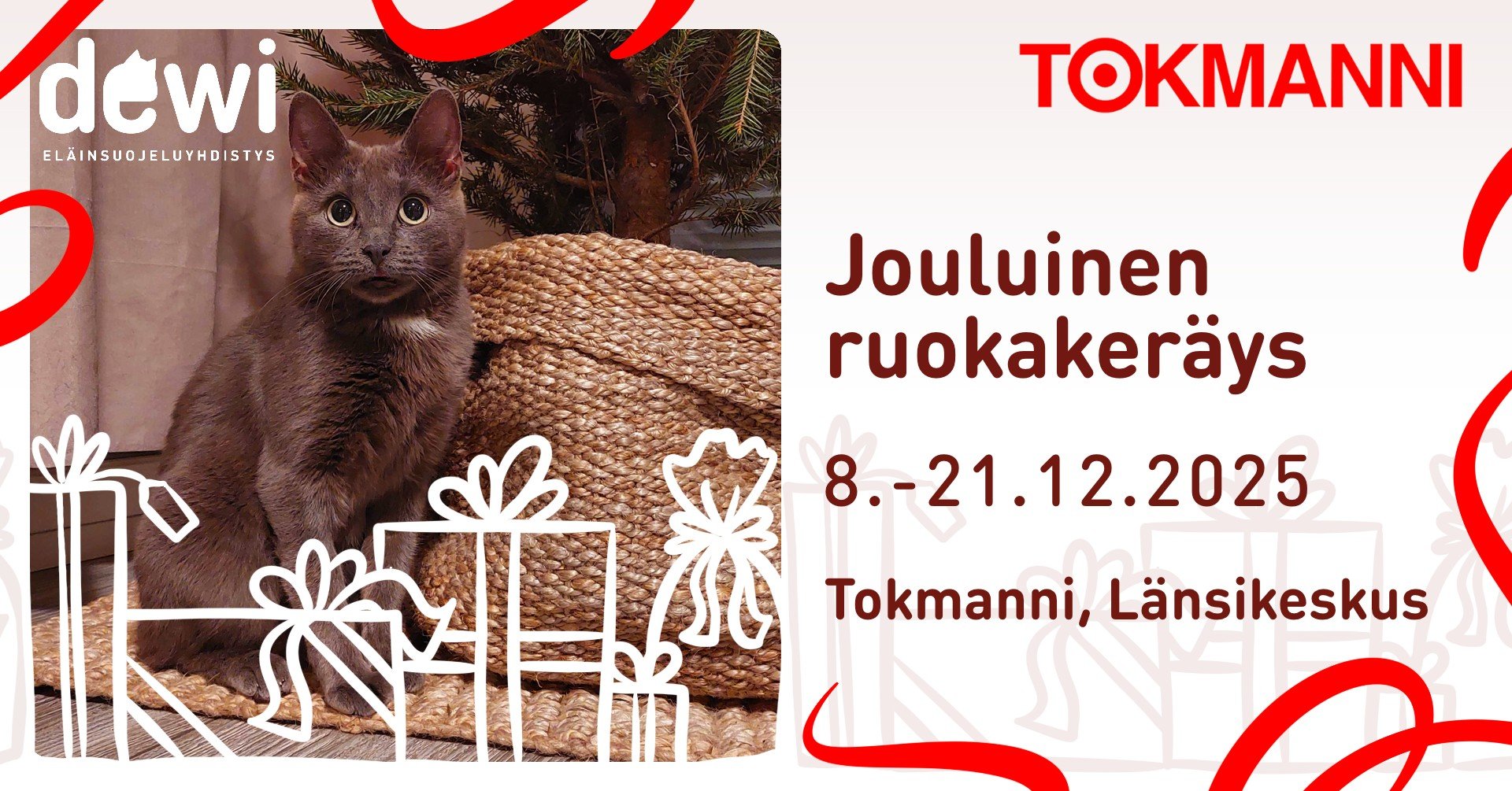 Jouluinen ruokakeräys Länsikeskuksen Tokmannissa