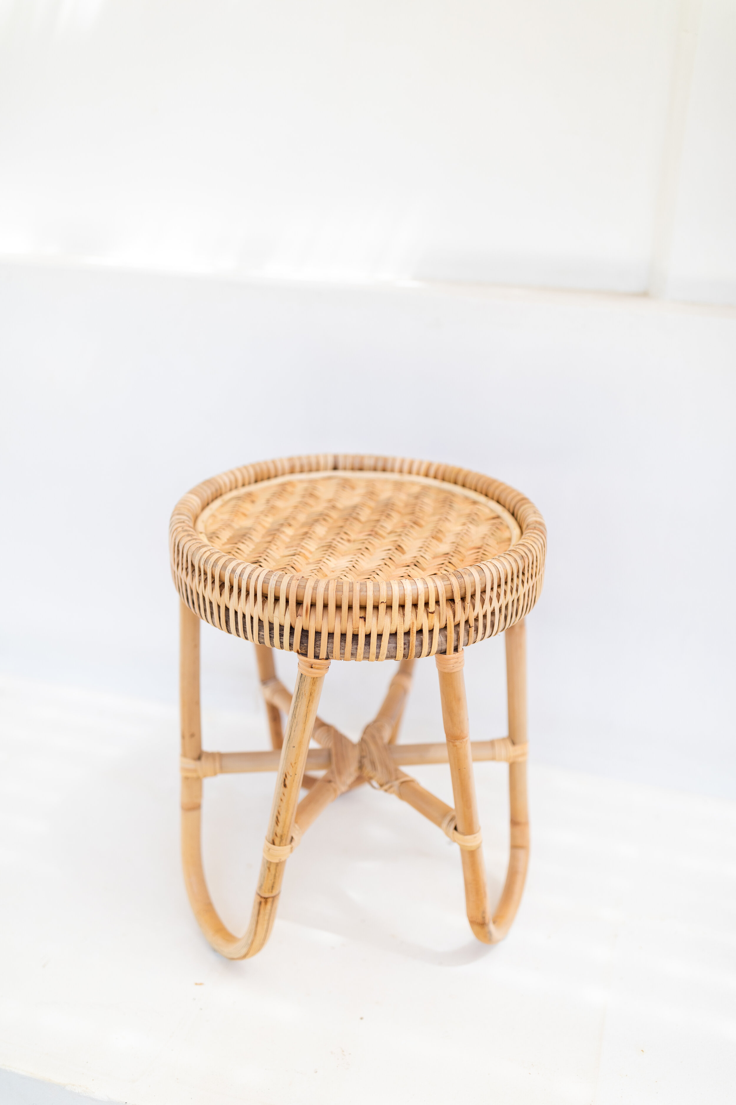 RATTAN SIDE TABLE 