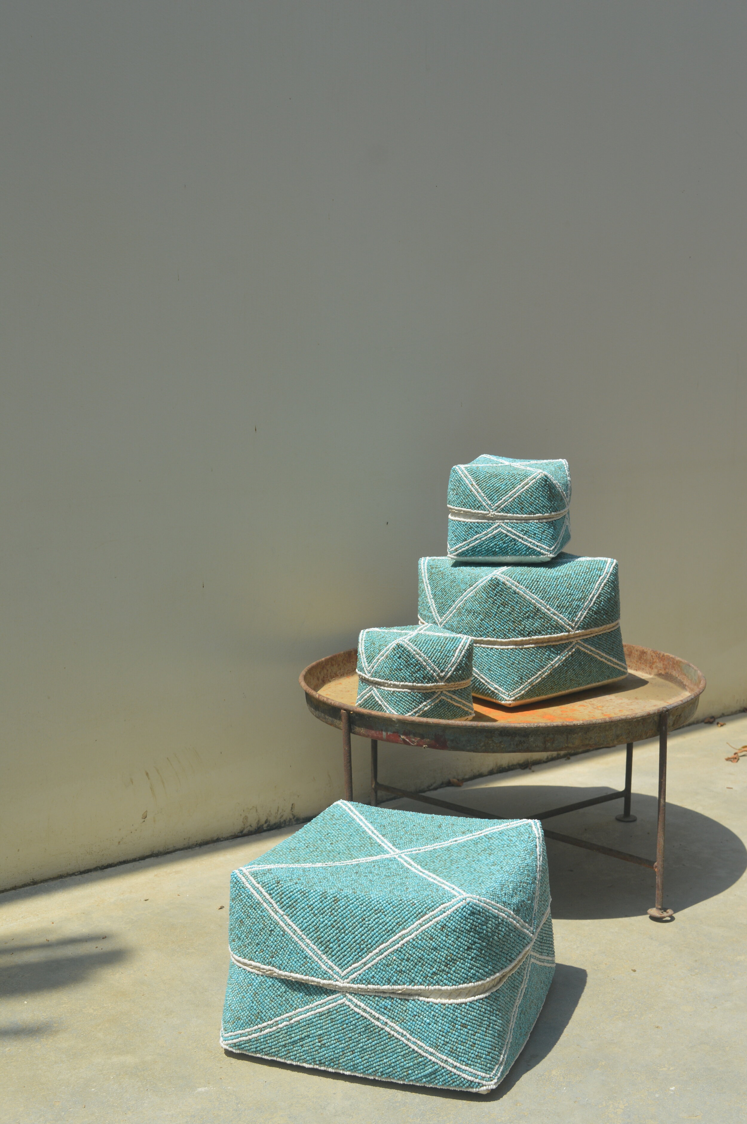 HAND BEADED JAVA BASKETS 