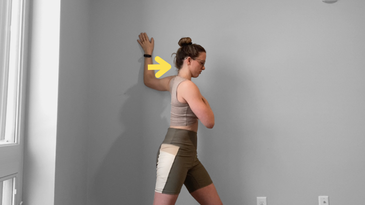 Wall Chest Stretch Pec Contract-Relax (PNF) — Dani Winks Flexibility