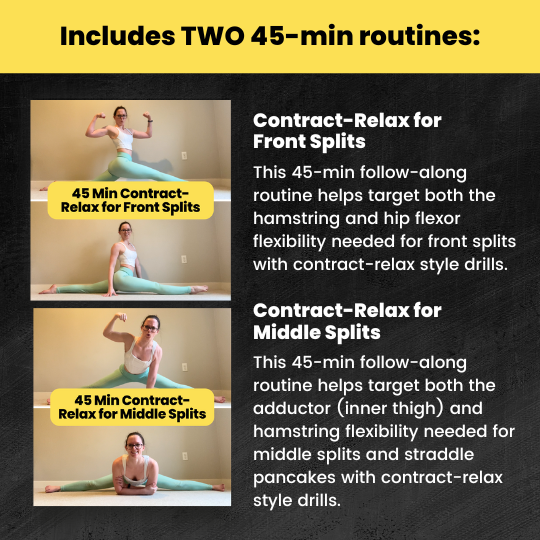 Middle Split Stretching Exercises For Beginners Contract-Relax For