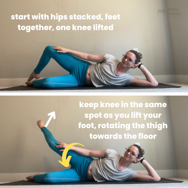 Gentle (Passive) Stretches for Internal Hip Rotation — Dani Winks