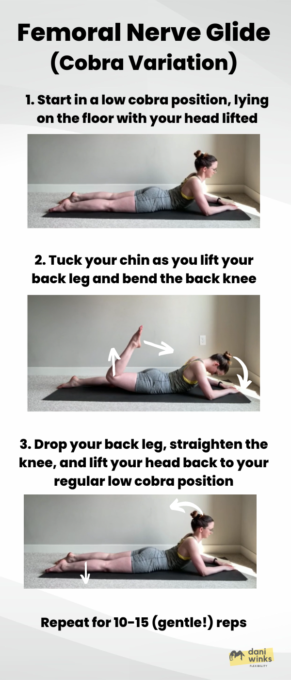 How To: Femoral Nerve Glide for Tight Hips (2 Ways!) — Dani Winks  Flexibility