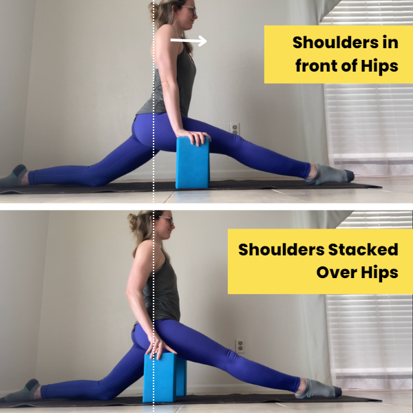 Shoulder Stack Stop Leaning Forwards in Your Front Splits! — Dani Winks Flexibility