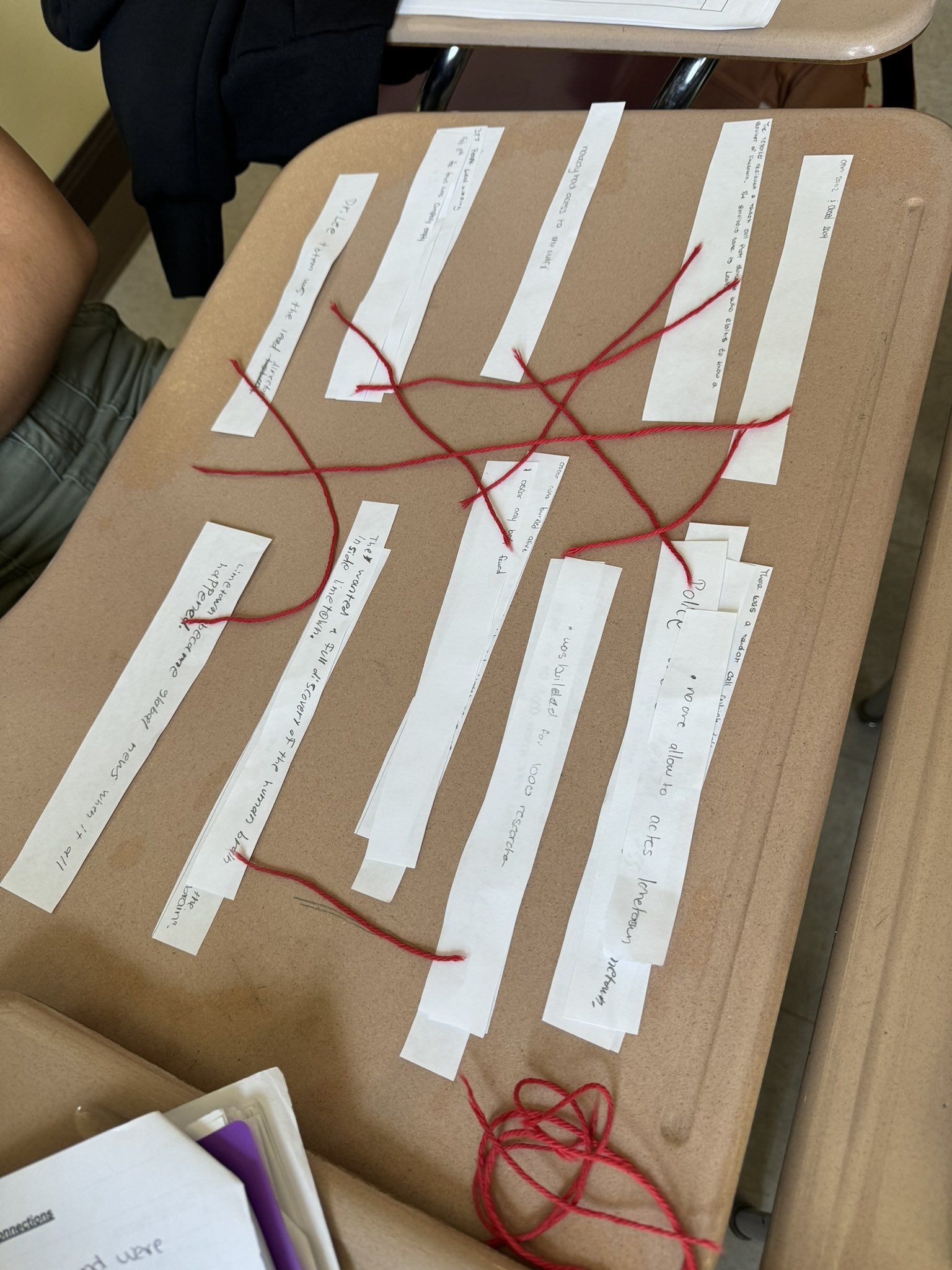Students listened to the Blackwood podcast and became investigators. In groups, they worked together to solve the mystery and connect their evidence to a single theory.