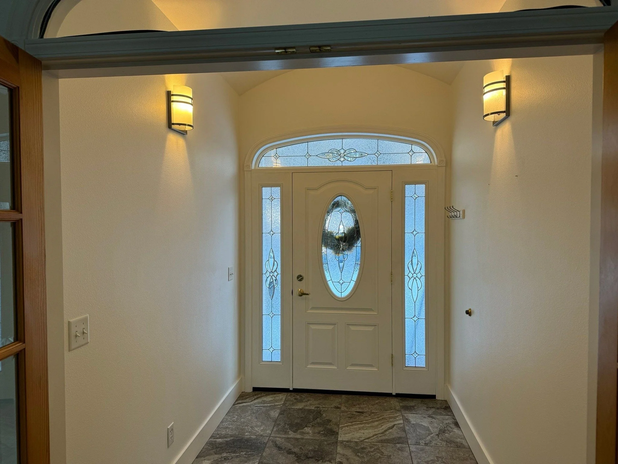 Painter FAQ's:

Q: Should I get my new flooring installed before or after painting? 
A: Depending on your situation, you may want the painting done after the flooring. Most people are surprised when we tell them this!

Here's why: 

If your trim need