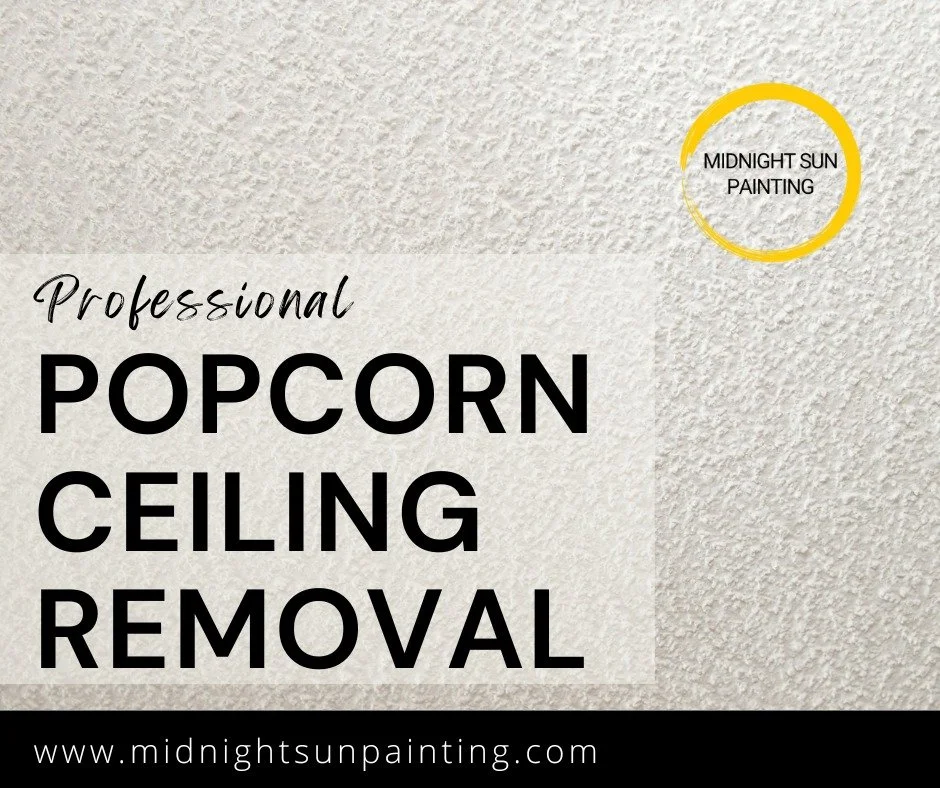 It's National Popcorn🍿Day! Let's talk about popcorn ceilings and how to handle them:

*Removal*: If you can't stand the look of popcorn ceilings, removal is an option, but first, we'll test for asbestos if your home was built between the 1950s and 1